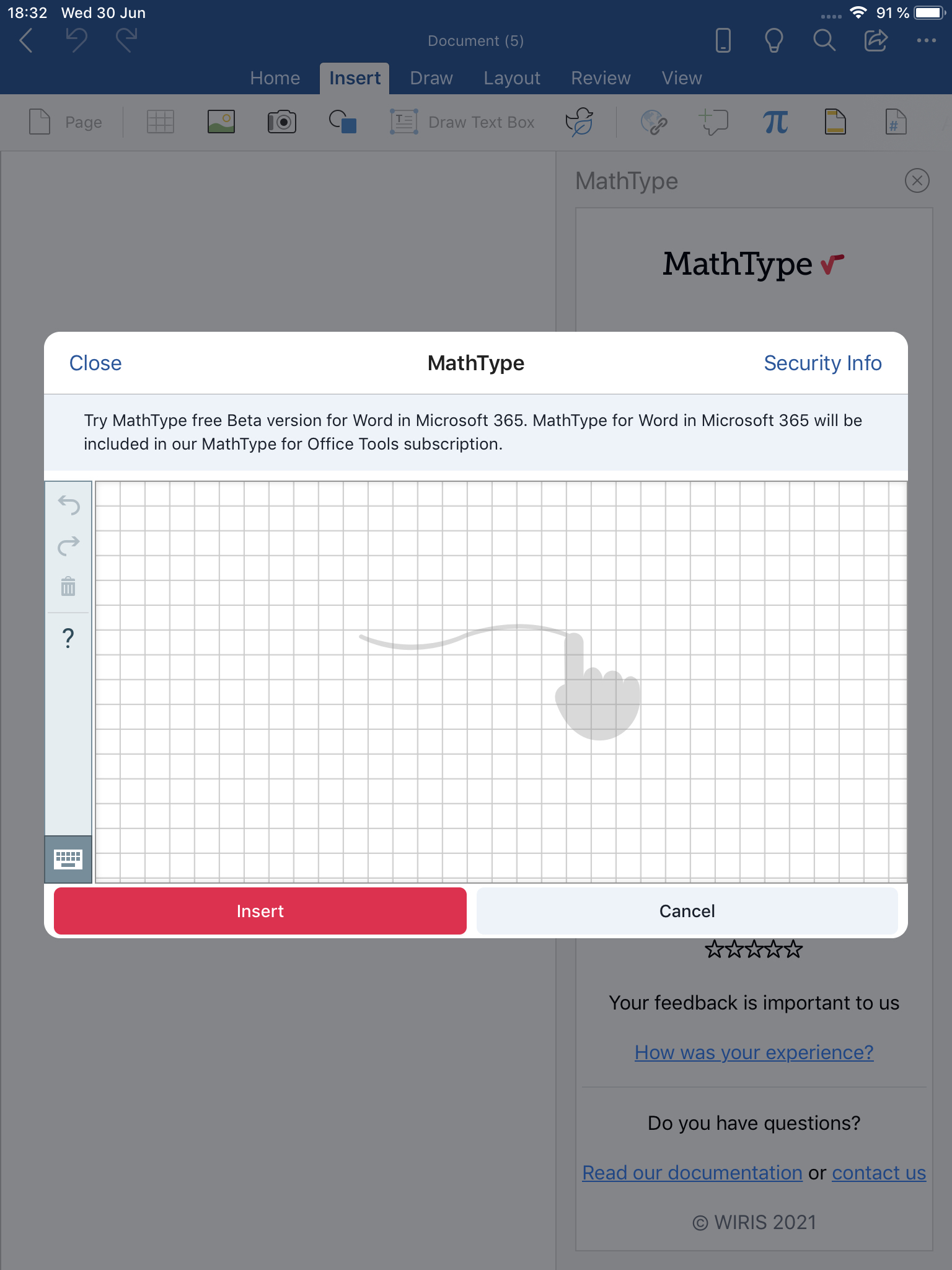 iPad 上创建公式